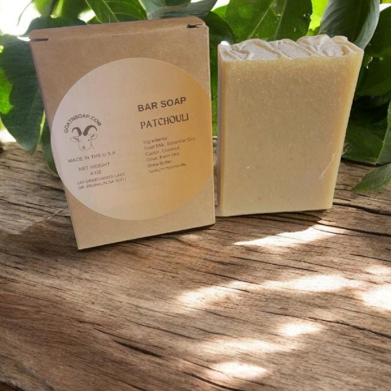 Patchouli goat milk soap bar Cleansing