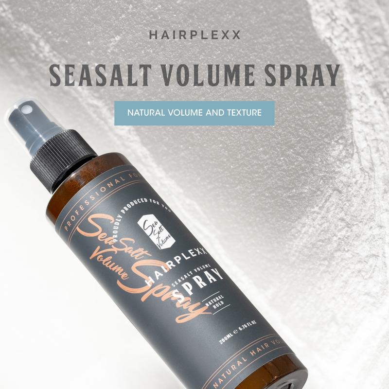 HAIRPLEXX Sea Salt Volume Spray and Pomade_ Hair Spray Natural Volume Look, Shiny Pomade with Firm Hold, Paraben Free Hair Styling Gel