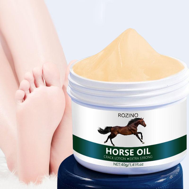 40g Horse Oil Foot Scrub, 1 Box Exfoliating Foot Cream, Moisturizing Foot Care Product for Dead Skin Removal