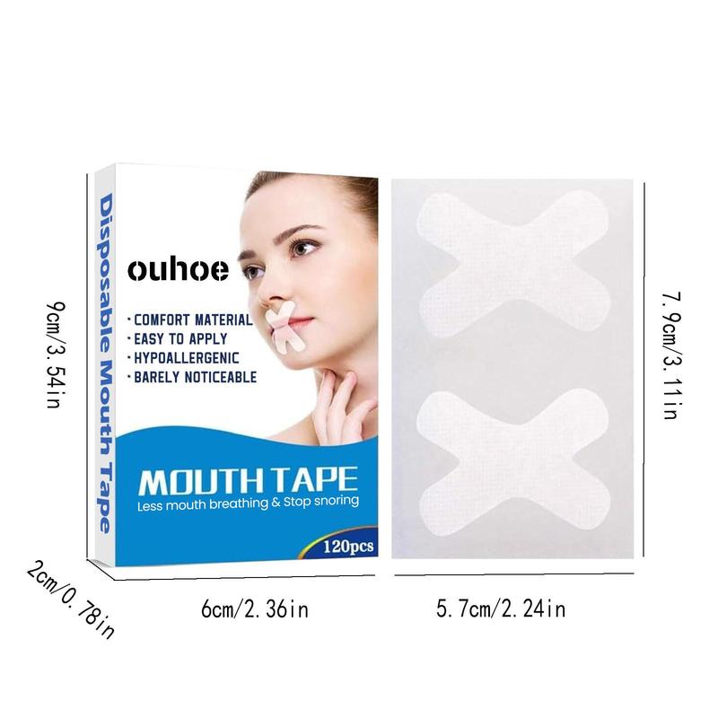 120pcs box Anti-Snoring Patch, Mouth Tape for Sleeping, Snoring Relief, Breathable Mouth Care Patch