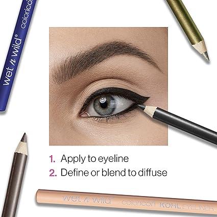 Color Icon Kohl Eyeliner Pencil-Rich Hyper-Pigmented Color, Smooth Creamy Application, Long-Wearing Matte Finish Cruelty-Free Cosmetic Lipliner Makeup