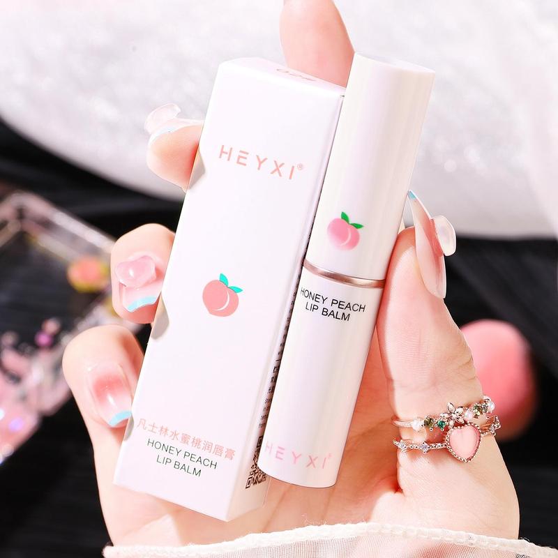 Peach Scent Lip Balm, 2pcs set Moisturizing Lipstick, Hydrating Lip Balm, Nourishing Lip Stick, Lip Makeup Product for Girls & Women