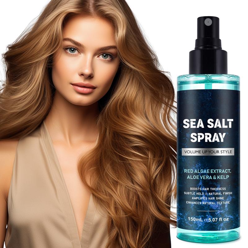 YECUCE Sea Salt Spray for Hair Men & Women, Amplifies hair shine, Add Volume and Texture Sea Salt (150mL   5.07 f l o z)