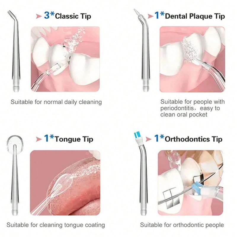 Cordless Water Flosser, 3 Modes, 4 Nozzles, USB Rechargeable, Ideal for Home & Travel Oral Care