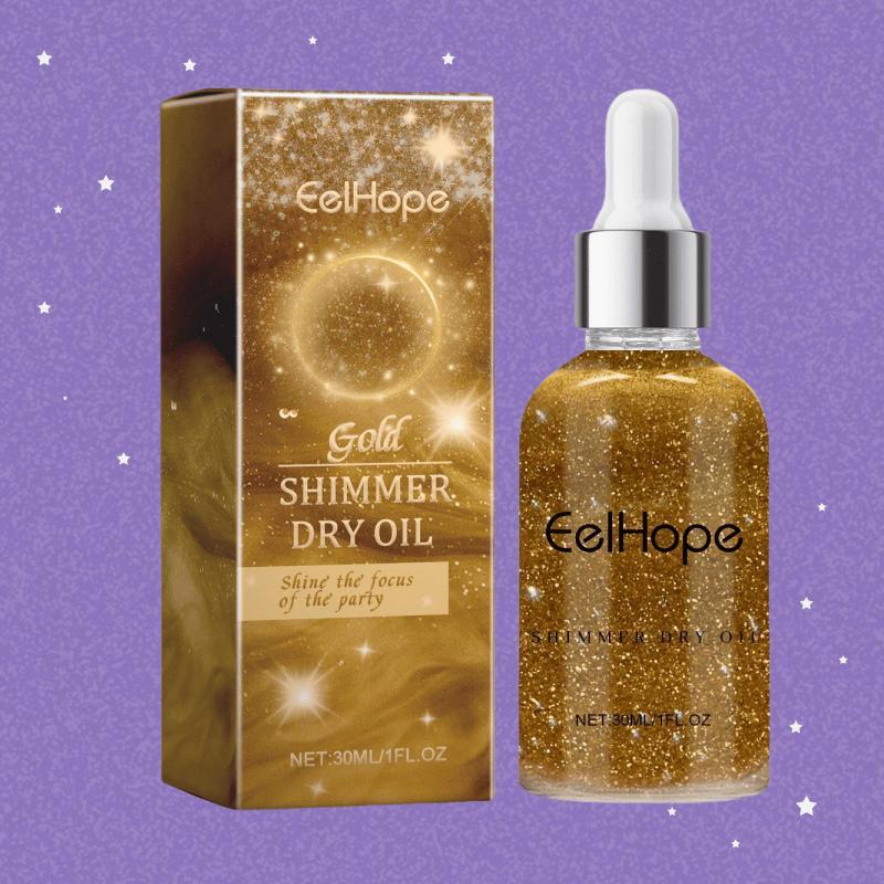 Glitter Body Glitter Oil, Shimmering Body Care Oil, Body Care Product for Women & Girls, Cosmetic Product for Party, Festival, Christmas Gift