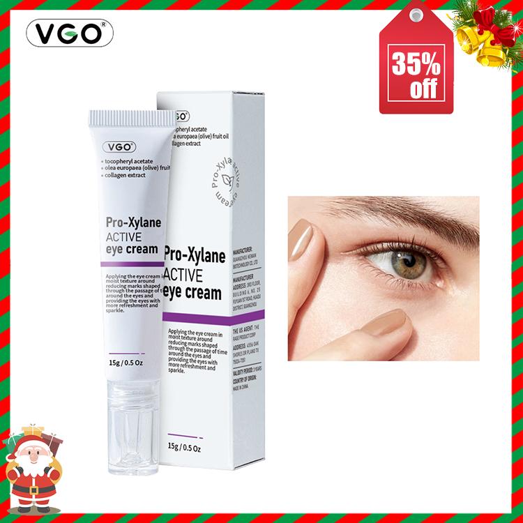 VGO Pro-Xylane Anti- Wrinkle EyeCream 15g 0.5oz Glass Color Moisturzing Repair Fading dark circles Skin Care Moisturize Radiance