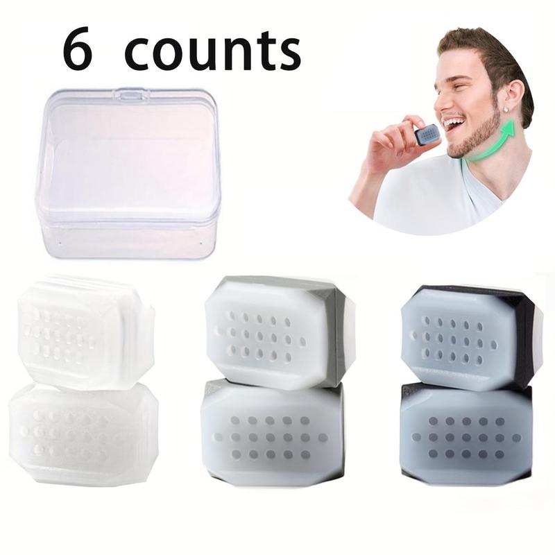 Jaw Exerciser, 6 Counts set Silicone Jaw Exerciser for Jaw Trainer & Jawline Shaper, Chin Line Shaper for Men and Women