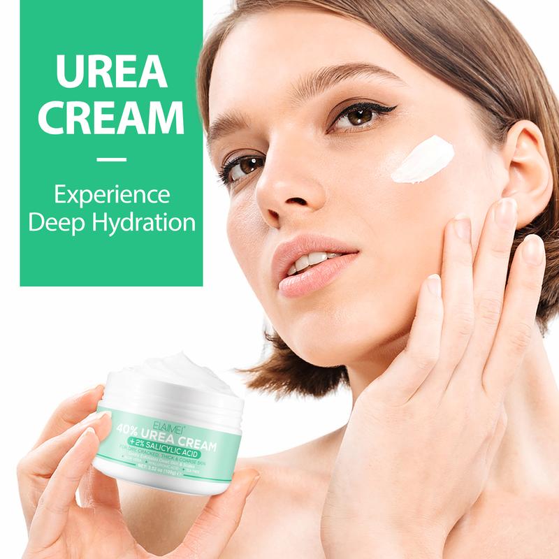 Urea Cream 40 Percent for Feet - 40% Urea Foot Cream with 2% Salicylic Acid & Hyaluronic Acid - For Feet, Hands, Heels, Elbows, Nails & Knees，Unisex