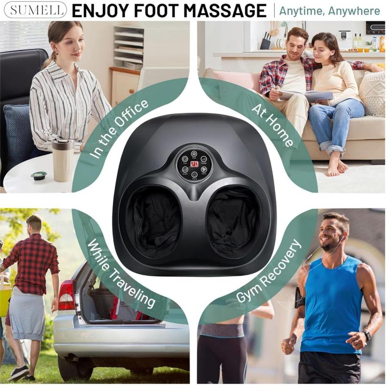 Shiatsu Foot Massager Machine with SoothingHeat, Deep Kneading Therapy, Air Compression,Relax for Home or Office Use