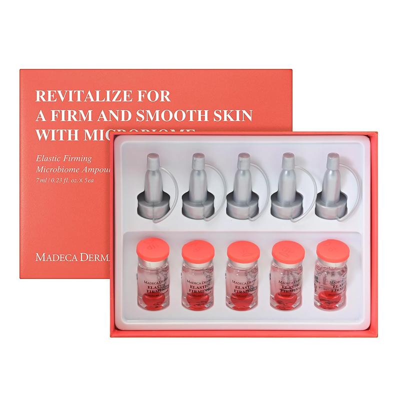 [Madeca Derma] 5 pcs of Elastic Firming Microbiome Ampoules - 125,000ppm microbiome capsule from individuals in their 20s, Anti-aging, wrinkle improvement eraser, Collagen & Hyaluronic acid, Serum, Korean pharmaceutical daily skincare routine