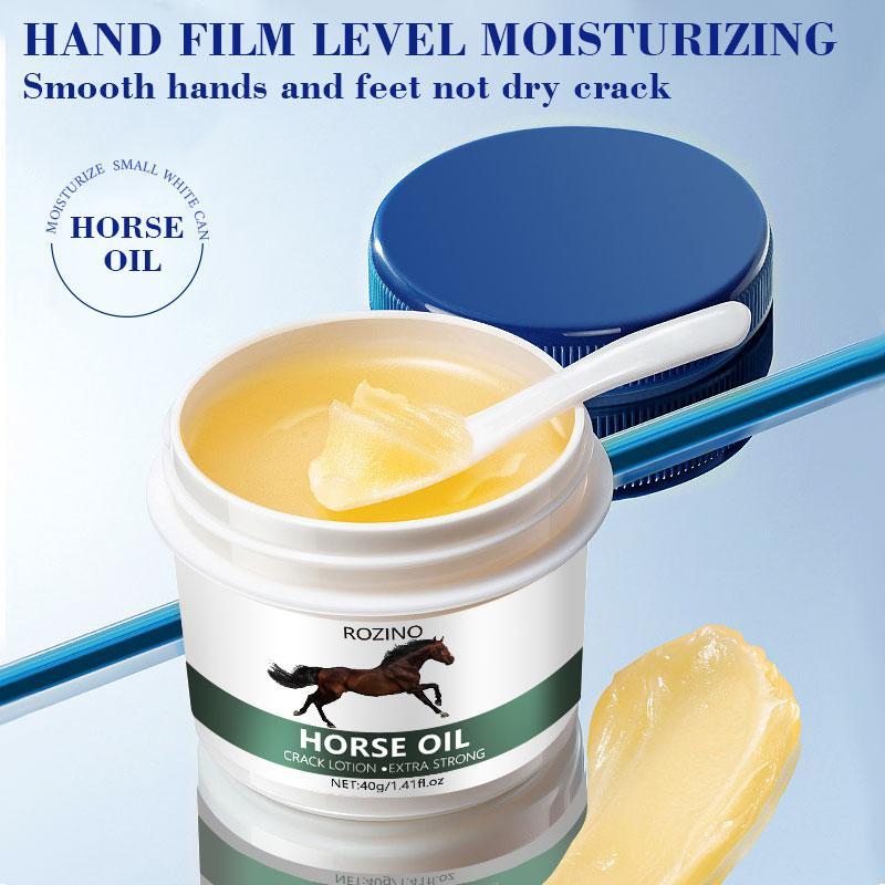 40g Horse Oil Foot Scrub, 1 Box Exfoliating Foot Cream, Moisturizing Foot Care Product for Dead Skin Removal