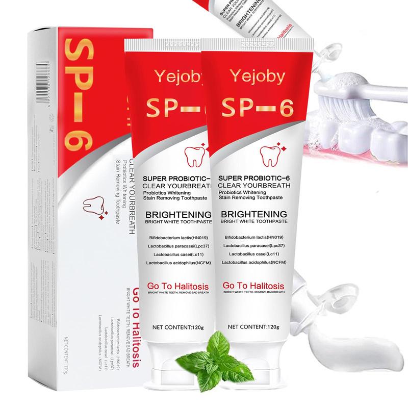 Super ProbioticSp-6 Toothpaste, Sp-6 Ultra Whitening Toothpaste, Sp 6 Toothpaste,Deep Cleaning Care Toothpaste,Fresh Breath