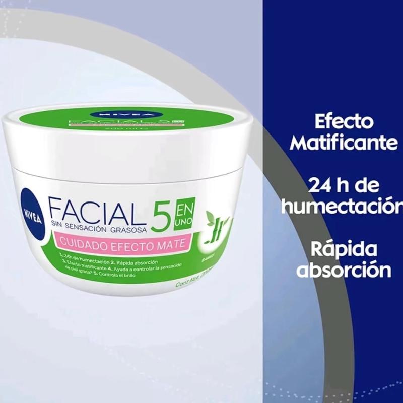 Nivea Matte Effect Face Cream with Bamboo extract - Moisturizers for Skincare