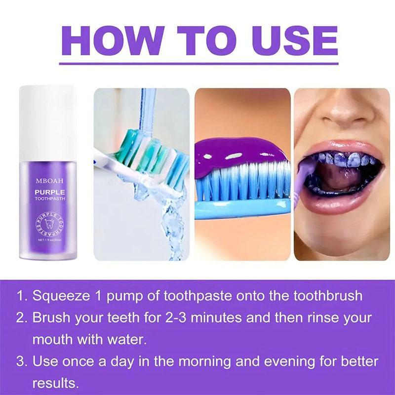 Comfort Teeth Brightening & Refreshing Purple Toothpaste, Toothpaste for Removing Yellow Stains, Teeth Cleaning, Gums Protecting Toothpaste