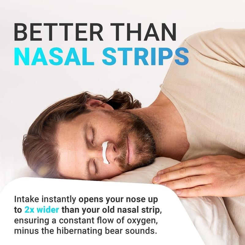 Breathing Nasal Strip Starter Kit (30 Pairs) - Boost Oxygen Intake, Reduce Snoring, Improve Sleep Quality - Sweat Resistant, Skin Safe Nasal Strips - Extra Strength Snoring Solution Extra Strength nasal strip skin safe