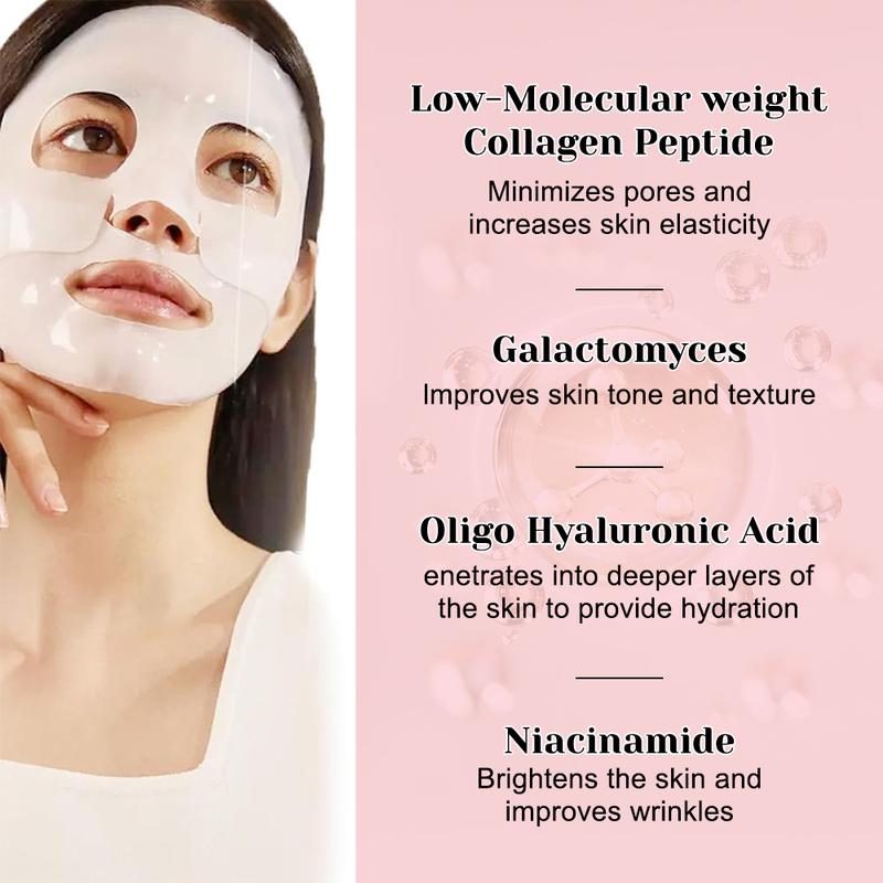 Purehealth Deep Collagen facial mask | Collagen facial mask 5 patches for moisturizing, rejuvenating, repairing and comfort facial mask Collagen Deep