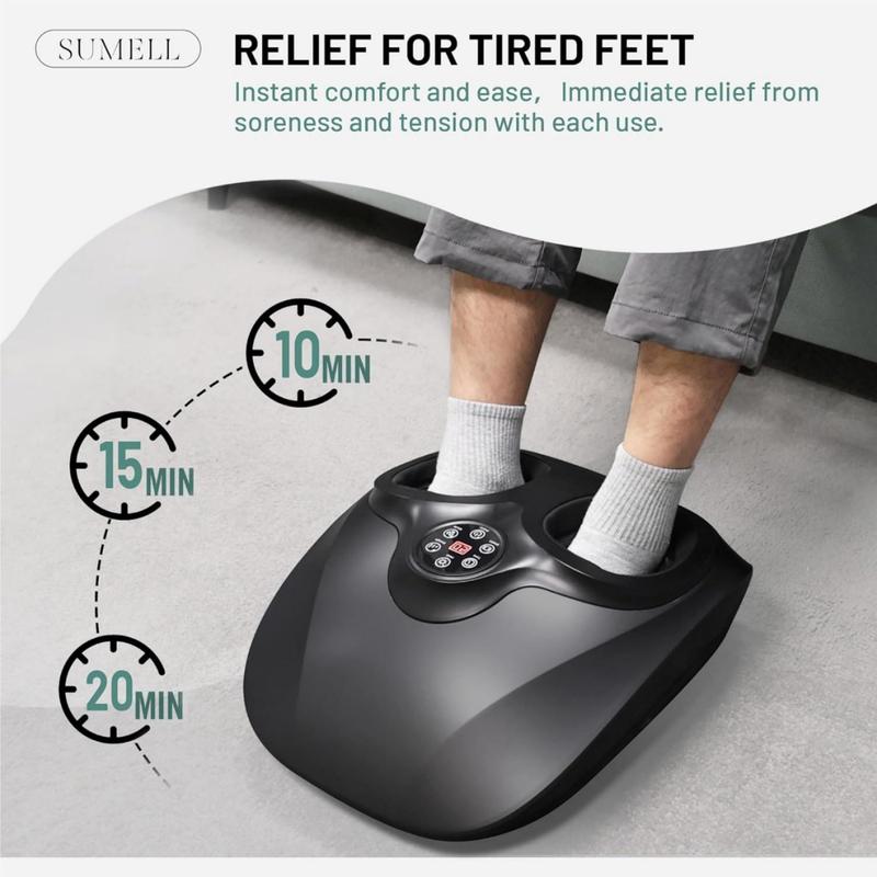 Shiatsu Foot Massager Machine with SoothingHeat, Deep Kneading Therapy, Air Compression,Relax for Home or Office Use