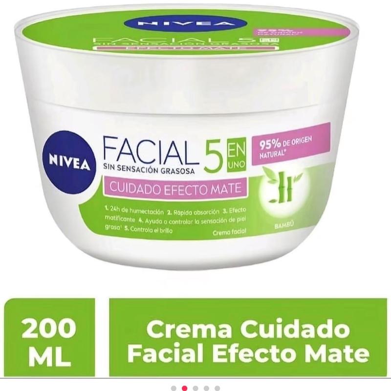 Nivea Matte Effect Face Cream with Bamboo extract - Moisturizers for Skincare