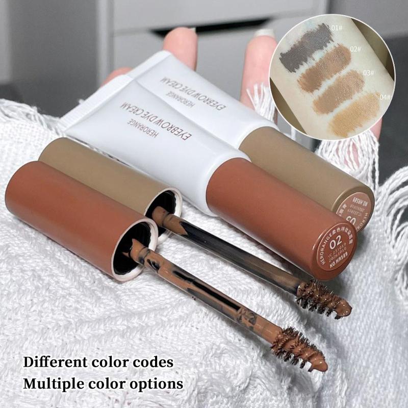 Long Lasting Eyebrow Gel, 1 Count Waterproof Eyebrow Pomade, Smudge Proof Eyebrow Tinted Cream, Eye Brow Coloring Styling Defining Cream, Eyebrow Makeup Products