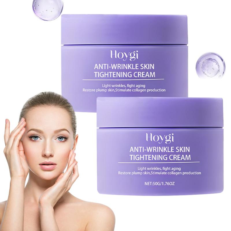 Overnight Skin Care Cream, 2 Counts Hydrating Facial Cream for Firming Skin, Nourishing Skin Care Products for Women