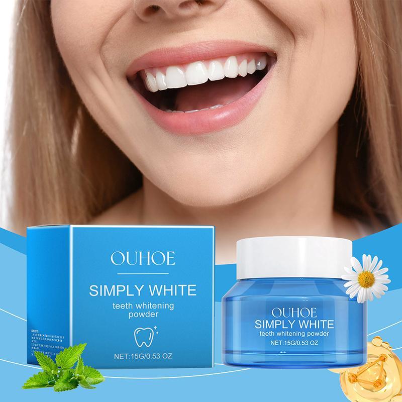 Teeth Brightening Powder, 3 Counts Oral Care Tooth Powder, Deep Cleaning Teeth Brightener, Oral Care Product for Men & Women, Christmas Gift