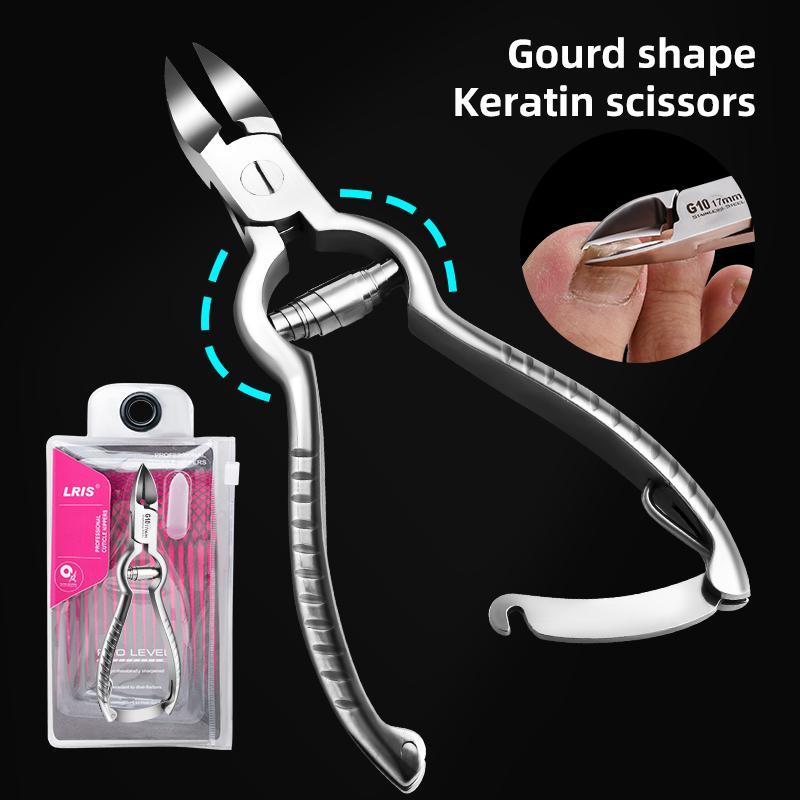 Stainless Steel Nail Clipper, Gourd Shaped Nail Trimmer, Multi-use Manicure & Pedicure Tool for Home & Salon Use