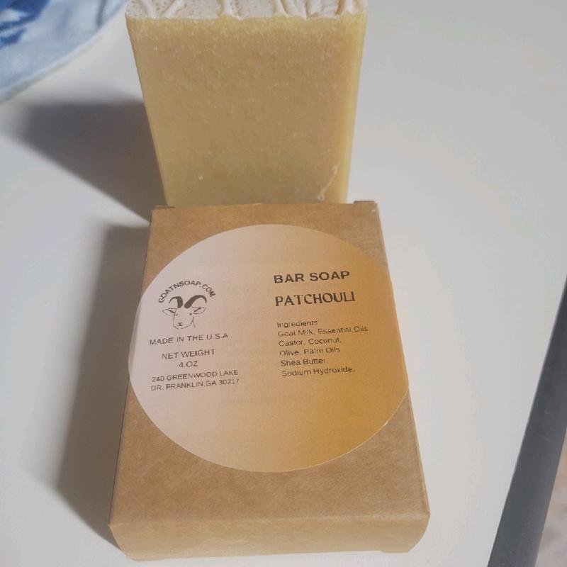 Patchouli goat milk soap bar Cleansing