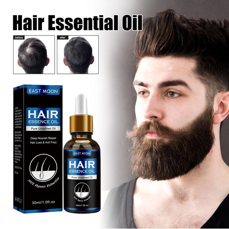 Hair Essence for Men Intense Moisturizing Hair Treatment Hair Essence Titanium Beard and Hair Growth Roller