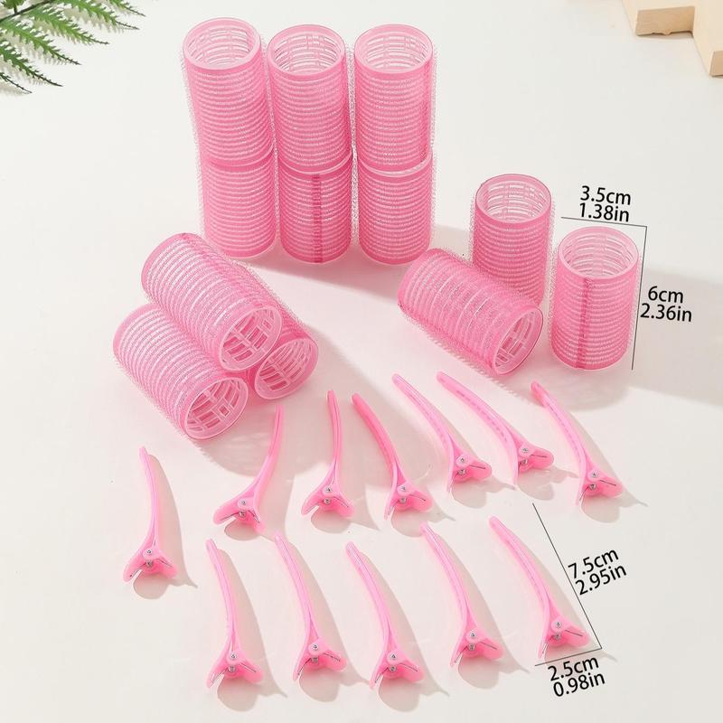 No Heat Hair Curlers Hair Products, 24pcs set Including 12 Hair Rollers and 12 Clips, Heatless Hair Styling Tools for Women & Girls, Hairdressing Accessories for Home and Salon, Hair Products, Gift for Women, Christmas Gift