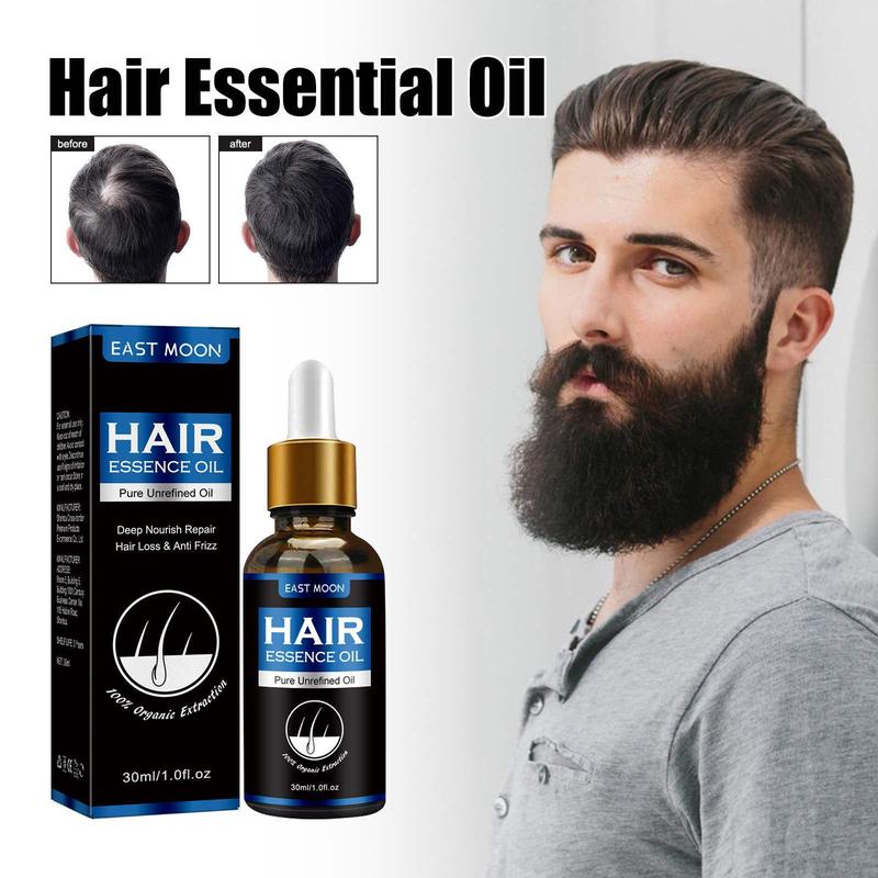 Hair Essence for Men Intense Moisturizing Hair Treatment Hair Essence Titanium Beard and Hair Growth Roller