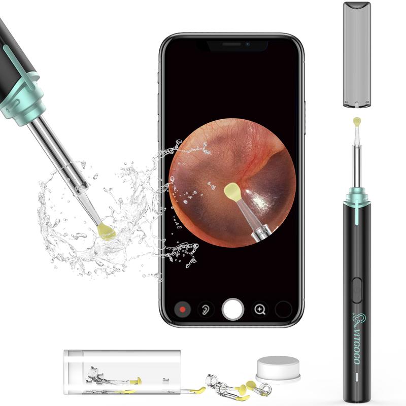 VITCOCO The Latest Earwax Removal in 2024, 1920P FHD Wireless Smart Visual, Ear Cleaner, Ear Wax Removal Kit, 3.9mm Ear Endoscope Camera for iPhone, Ipad & Android And Smart Phones, Removal Drops, Removal Tool, Earwax Removal, Otoscope