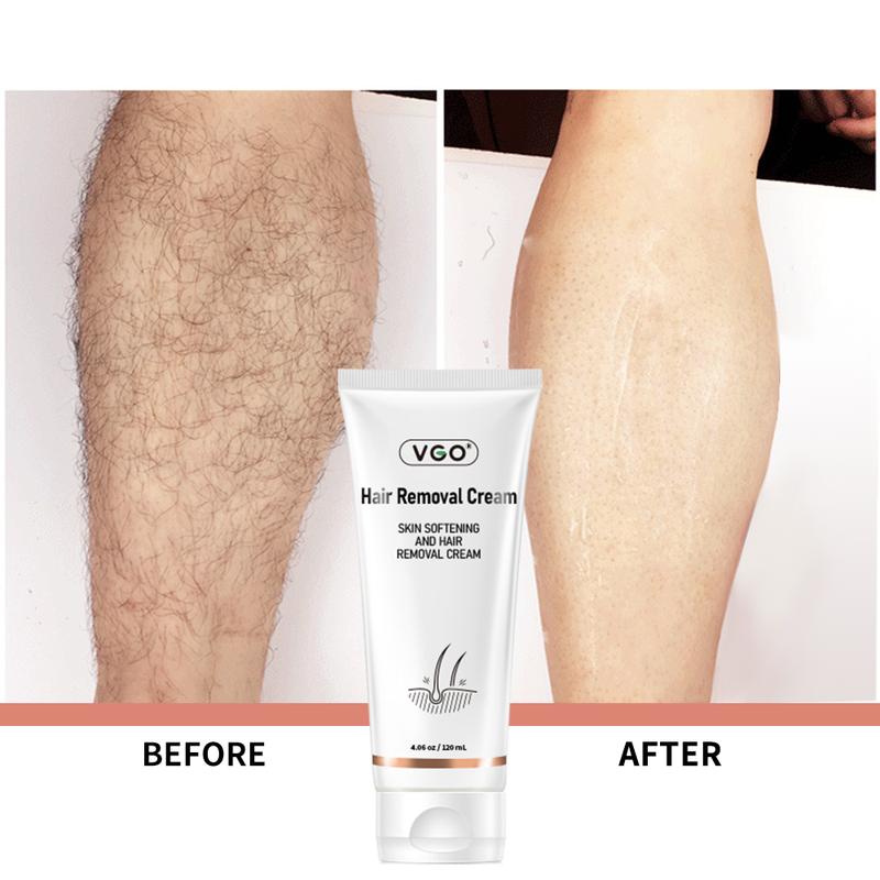 VGO Hair Removal Lotion Cream, 120ml   4.0oz Body Care Unisex-A2 Wax Gentle Comfort Cosmetic