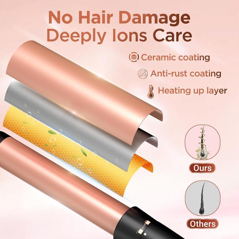 5 in 1 Hair Curler Set, Hair Straightener & Hair Curler & Accessories, Professional Hair Styling Tool for Women & Girls