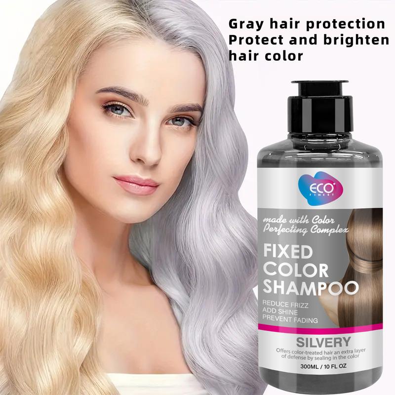 Fixed Color Shampoo, 300ml Color Last Shampoo, nourishes and awakens color-treated hair, Protect Hair & Maintain Vibrant Color No Fade Fresh Natural Hair Color Depositing Shampoo Hair Repair color shampoo Conditioner Gentle