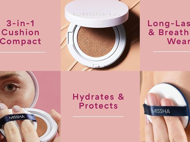 MISSHA Magic Cushion Foundation No.23 Natural Beige - Flawless Coverage, Dewy Finish, Easy Application