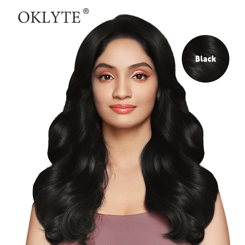 OKLYTE Hair Dye Shampoo - Semi-Permanent Gray Coverage - Up to 30 Days Lasting Results