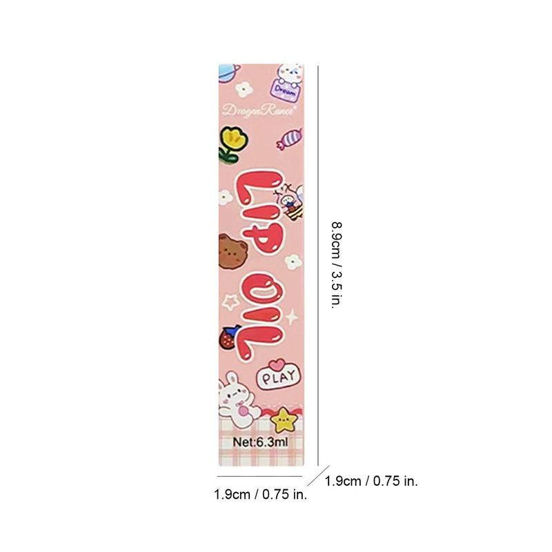 Moisturizing Lip Oil, Cute Cartoon Pattern Lip Gloss, Lip Care Product for Women