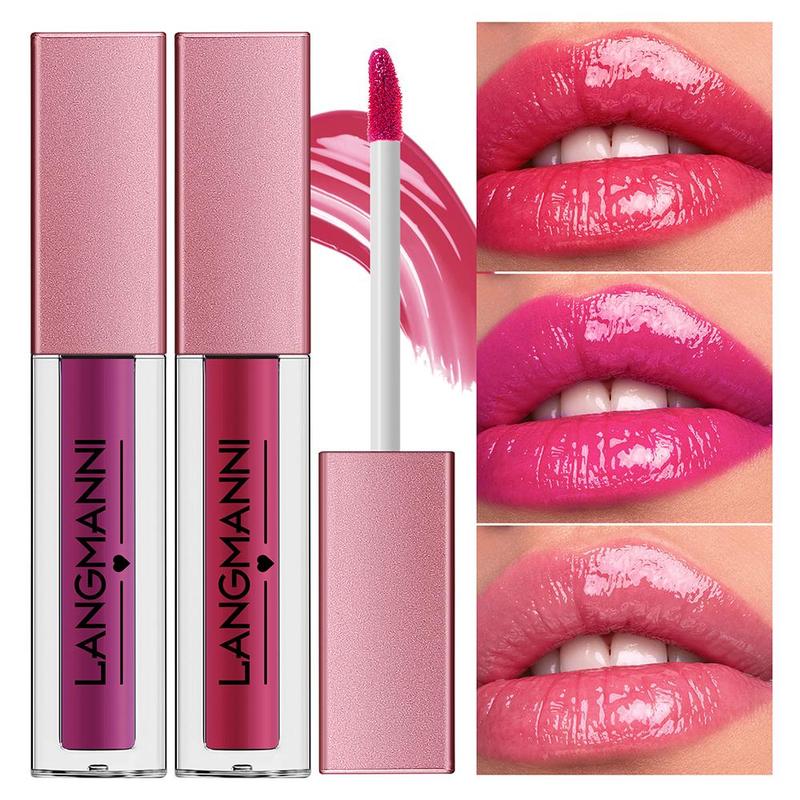 Long Lasting Lip Gloss Set, 12pcs Glossy Tinted Moisturizing Lip, Hydrating Glossy Lip Glaze Stick, Plumping Lip Oil Lip Stick for All Occasions Makeup for Girls and Women