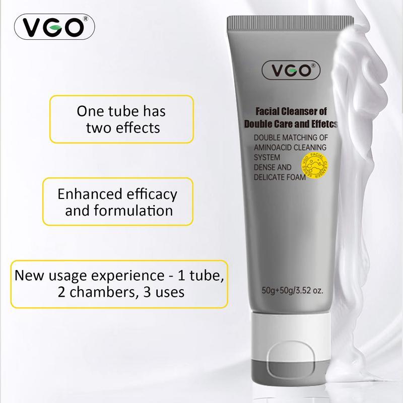 VGO-Vitamin C Serum, Moisturizer, and Facial Cleanser Set Cleansing Moisturizing Suitable for sensitive skin-Live Skincare Radiance-A