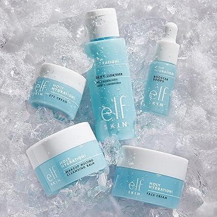 e.l.f. SKIN Hydrated Ever After Mini Kit - Cleanser, Makeup Remover, Moisturiser & Eye Cream for Deep Hydration - Travel Sizes - Hydrating, Moisture