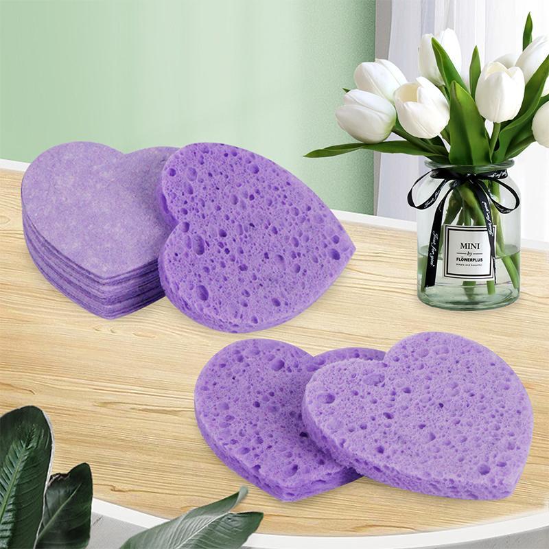 Natural Compressed Facial Sponges, 30pcs set Facial Cleansing Sponges, Face Wash Sponges, Soft Facial Cleansing Sponges, Exfoliating Sponges Beauty Supplies