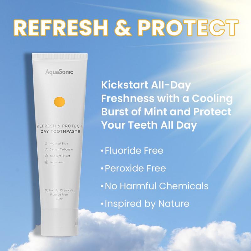 Refresh & Protect Fluoride-Free Day Toothpaste Duo