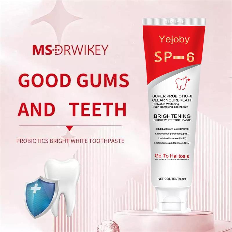 Probiotics Bright White Toothpaste, Sp 6 Toothpaste, Sp-6 Ultra Whitening Toothpaste, Ultra Whitening Toothpaste Sp-6, Sp-6 Probiotics Whitening Toothpaste, Fresh Breath