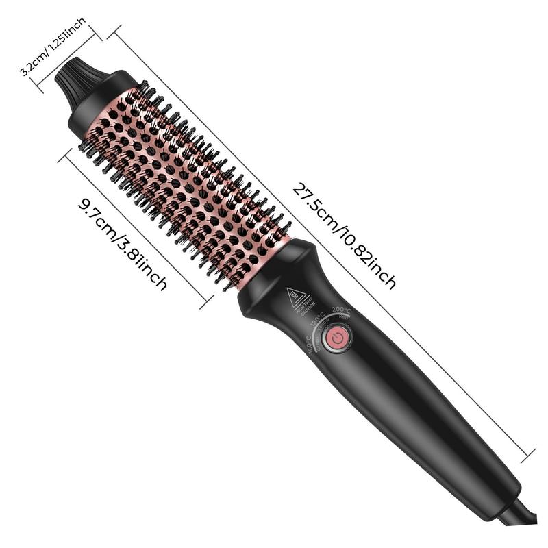 Electric Hair Curler, 1 Count PTC Heating Round Brush Ceramic Ionic Hot Brush, Hair Styling Tool for Home & Salon Use