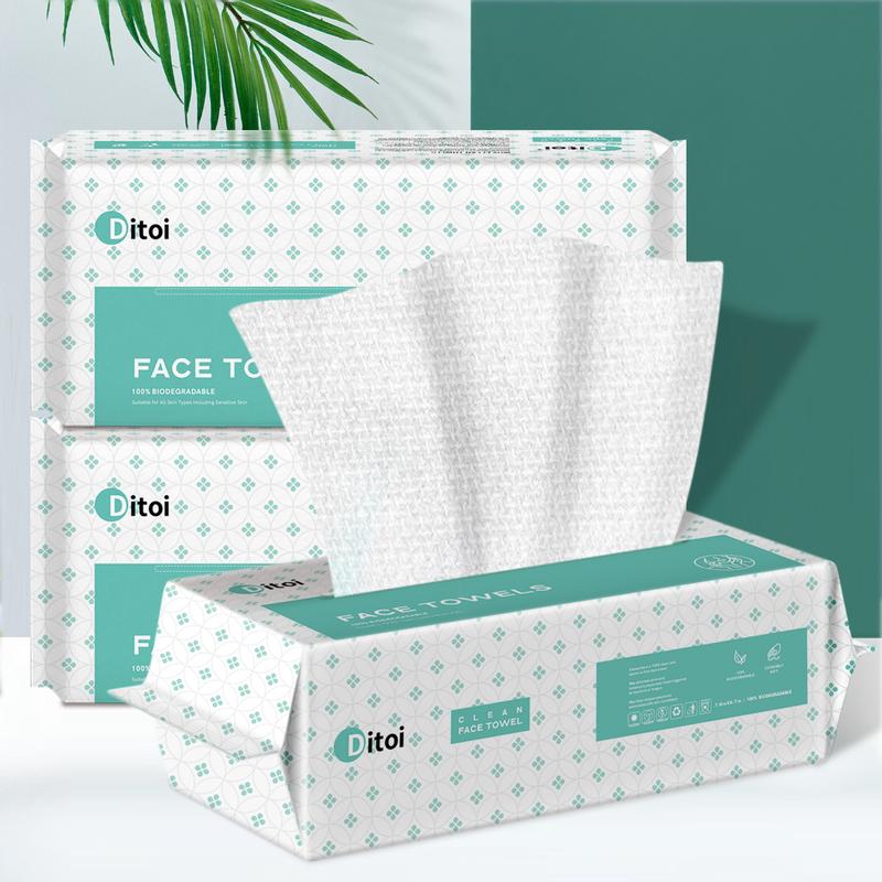 Ditoi Disposable Face Towel Super Soft Thick Absorbent Dry Makeup Remover Wipes