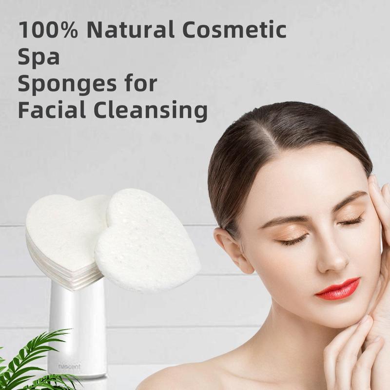 Natural Compressed Facial Sponges, 30pcs set Facial Cleansing Sponges, Face Wash Sponges, Soft Facial Cleansing Sponges, Exfoliating Sponges Beauty Supplies