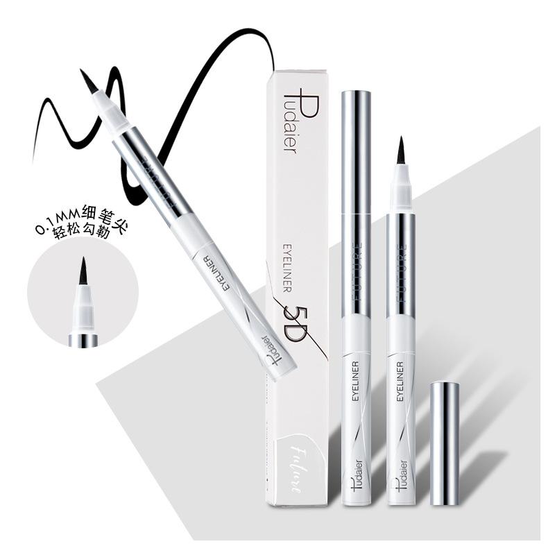 Eyeliner Waterproof Sweat-Proof Not Smudge Quick-Drying Beginner Soft Head Liquid Eyeliner Lipliner Makeup