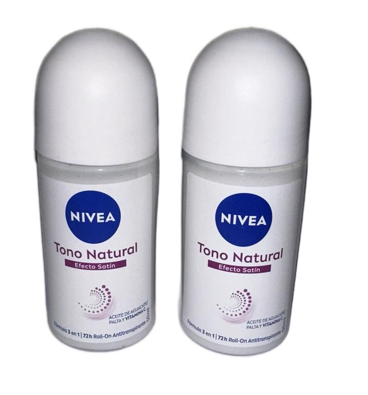 Nivea Satin Effect or Pearl & Beauty Roll On Moisturizing Deodorant Avocado and Vitamin C choice of Single, set of 2, 3, or 4.