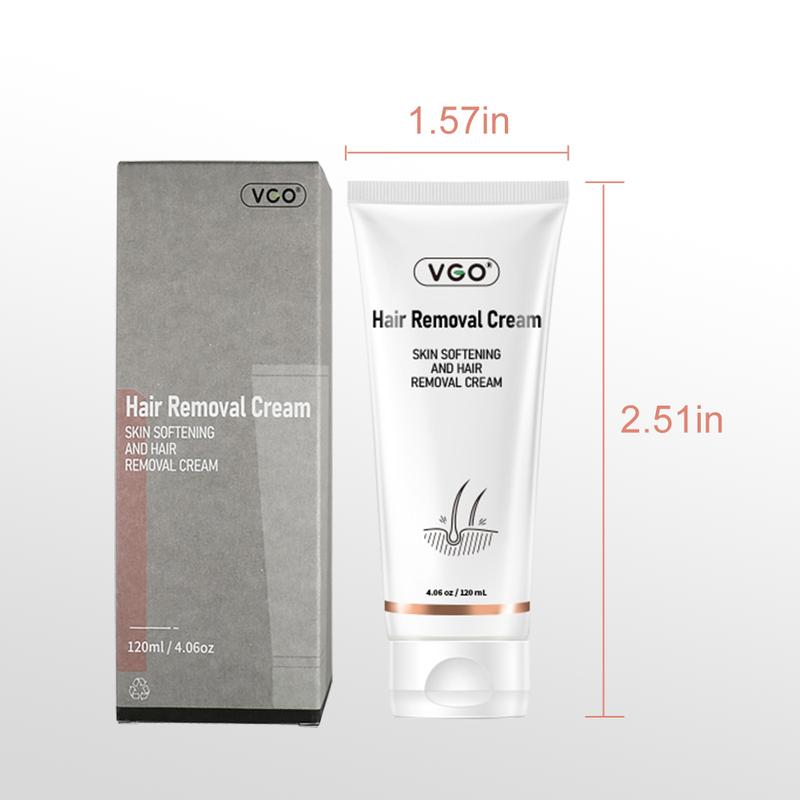 VGO Hair Removal Lotion Cream, 120ml   4.0oz Body Care Unisex-A2 Wax Gentle Comfort Cosmetic