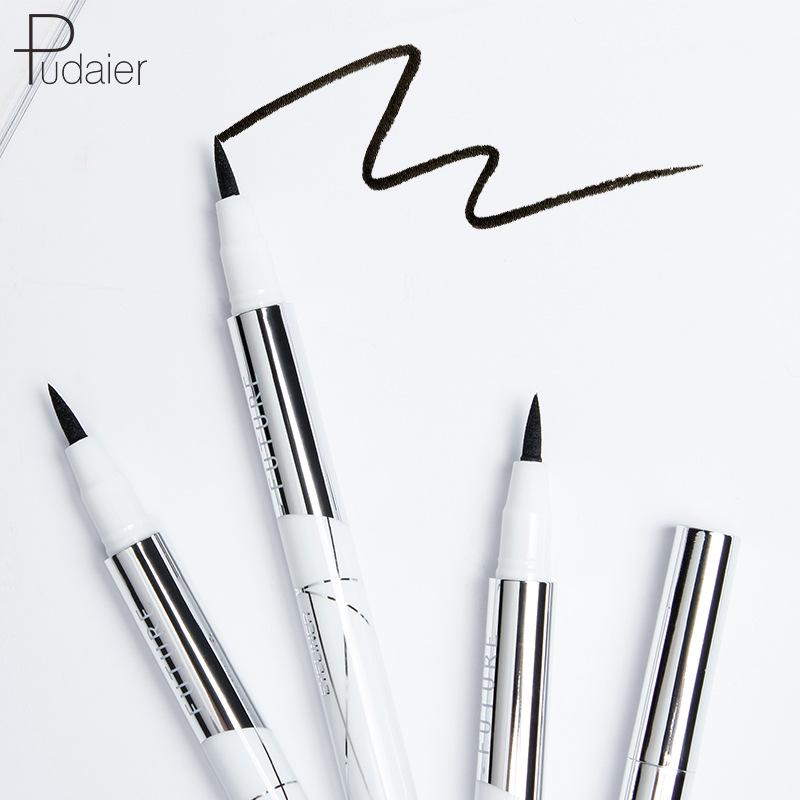 Eyeliner Waterproof Sweat-Proof Not Smudge Quick-Drying Beginner Soft Head Liquid Eyeliner Lipliner Makeup